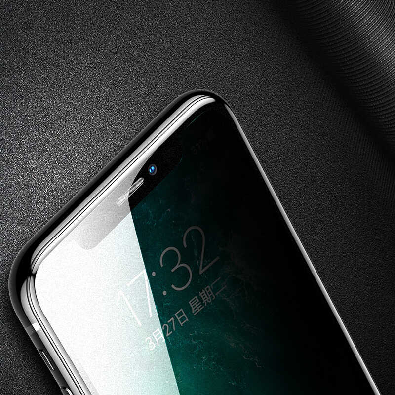 Apple iPhone 16E Zore Anti-Dust Privacy Tempered Screen Protector Black