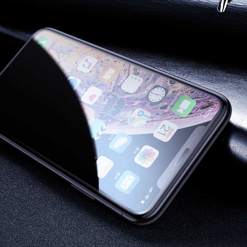 Apple iPhone 16E Zore Anti-Dust Privacy Tempered Screen Protector Black