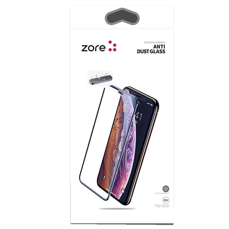 Apple iPhone 16E Zore Anti-Dust Tempered Screen Protector Black