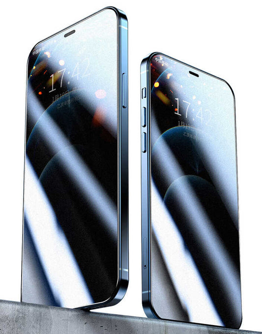 Apple iPhone 16E Zore Fit Hard Matte Privacy Glass Screen Protector Black 