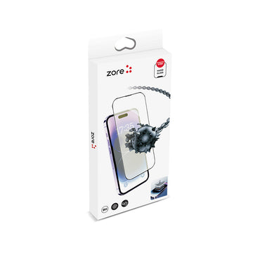 Apple iPhone 16E Zore Alignment Tool Hadid Glass Screen Protector Black 