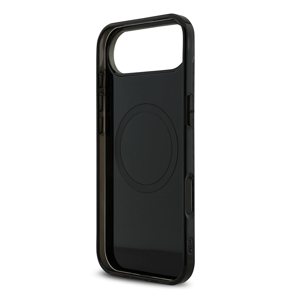 Apple iPhone 17 Air Kılıf AMG Orjinal Lisanslı M-safe Şarj Özellikli Çift Katmanlı Kırmızı Çapraz Çizgili Kapak Siyah-Kırmızı