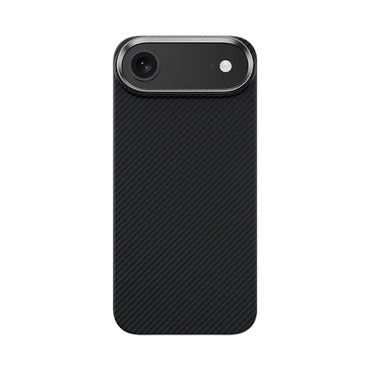 Apple iPhone 17 Air Kılıf Benks M-safe Şarj Özellikli Metal Kamera Çerçeveli Magnetik ArmorAir 600D Kevlar Fiber Kapak Siyah