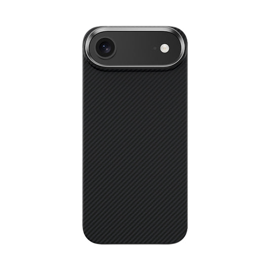 Apple iPhone 17 Air Kılıf Benks M-safe Şarj Özellikli Metal Kamera Çerçeveli Magnetik ArmorAir 600D Kevlar Fiber Kapak Siyah