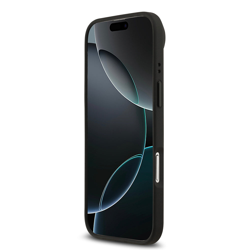 Apple iPhone 17 Air Kılıf BMW Orjinal Lisanslı M-safe Şarj Özellikli Metal BMW ve M Logolu PU Karbon Tasarımlı Kapak Kırmızı