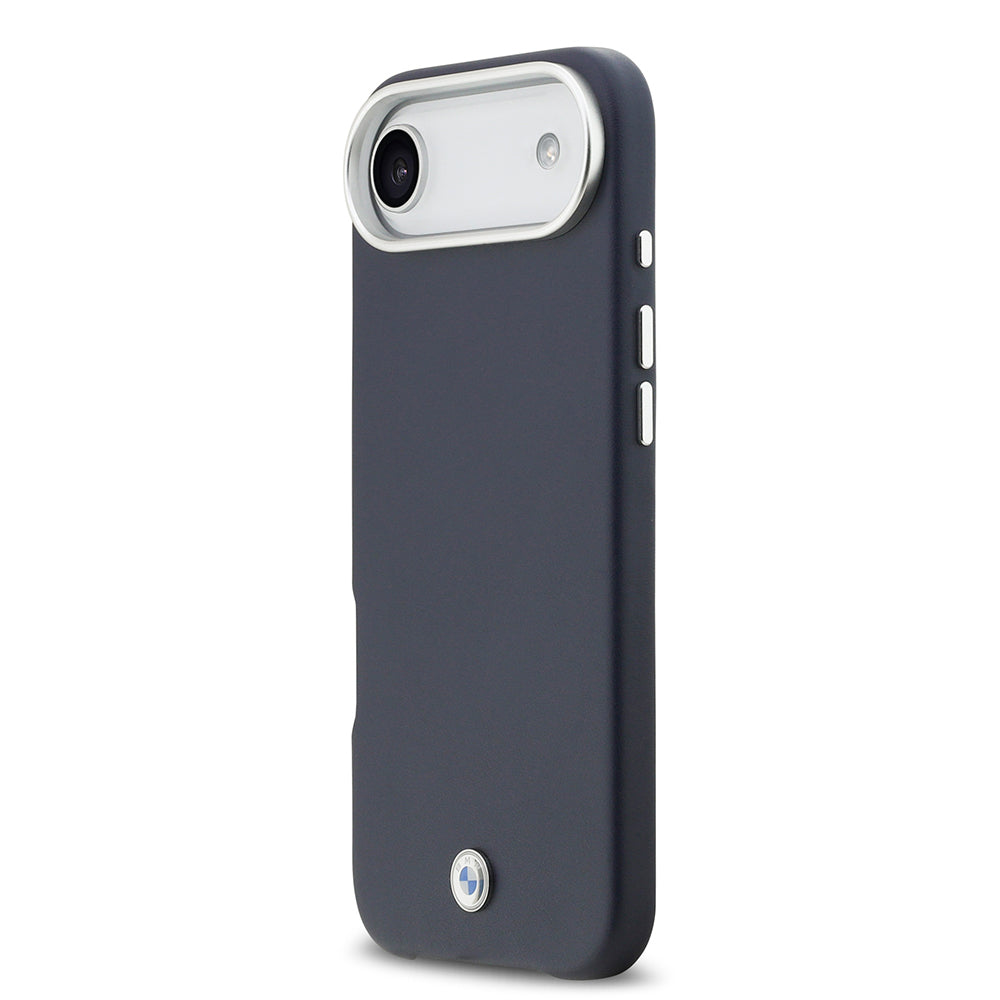Apple iPhone 17 Air Kılıf BMW Orjinal Lisanslı M-safe Şarj Özellikli Metal Logolu Tam Kaplama Deri Kapak