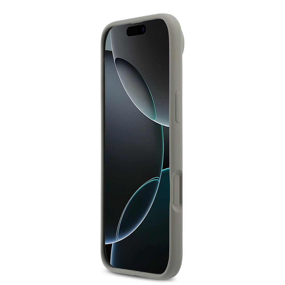 Apple iPhone 17 Air Kılıf DKNY Orjinal Lisanslı M-safe Şarj Özellikli Metal Logolu Silikon Kapak