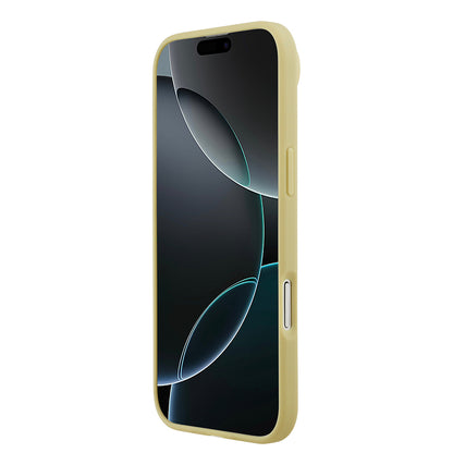 Apple iPhone 17 Air Kılıf Guess Orjinal Lisanslı Taşlı Arka Yüzey Üçgen Logolu Kapak Gümüş