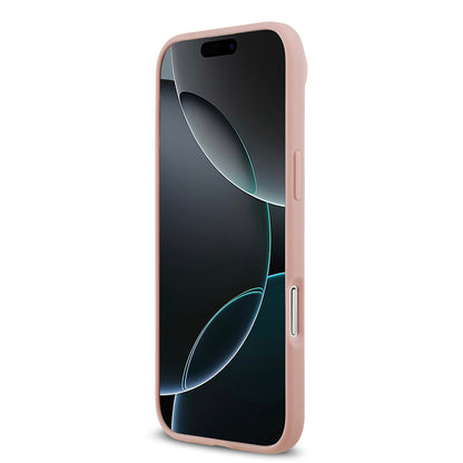 Apple iPhone 17 Air Kılıf Guess Orjinal Lisanslı Taşlı Arka Yüzey Üçgen Logolu Kapak Gümüş