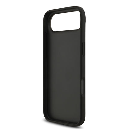 Apple iPhone 17 Air Kılıf Guess Orjinal Lisanslı Taşlı Arka Yüzey Üçgen Logolu Kapak Gümüş
