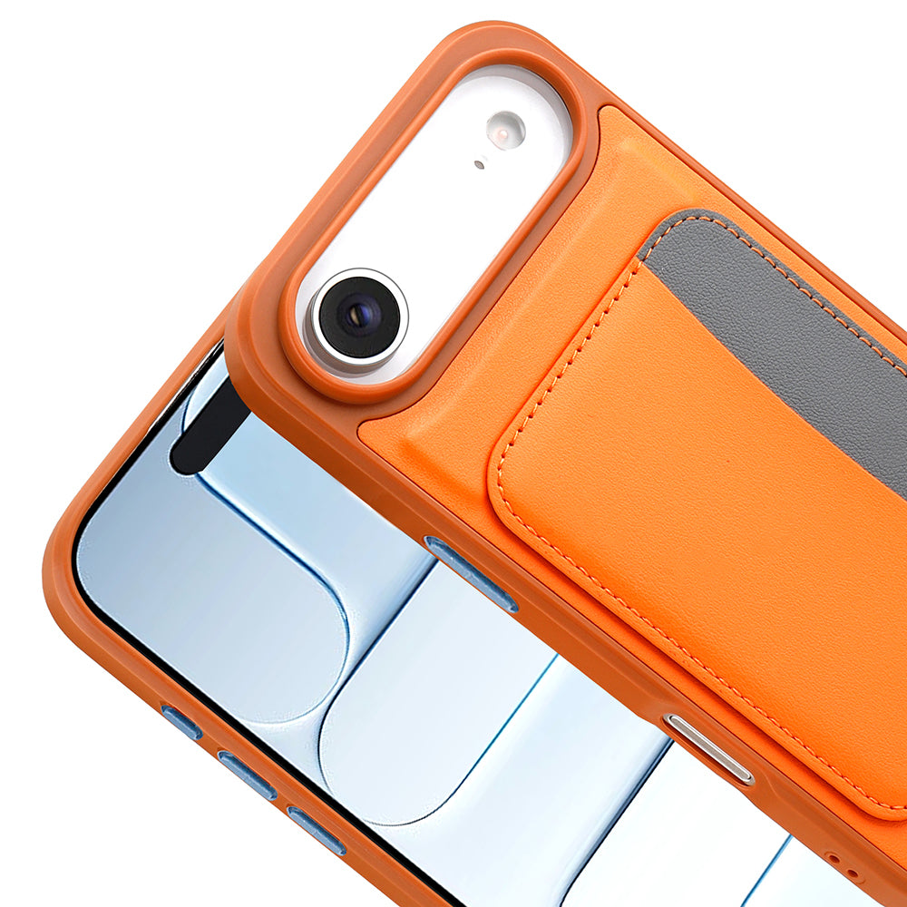 Apple iPhone 17 Air Kılıf Kartlıklı Zore X-Kart Silikon Kapak Lacivert