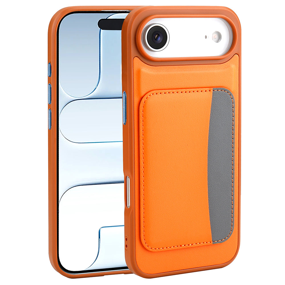 Apple iPhone 17 Air Kılıf Kartlıklı Zore X-Kart Silikon Kapak Siyah