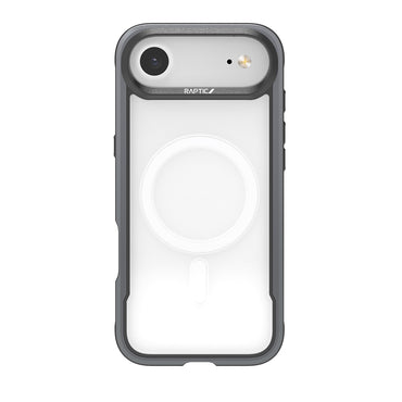 Apple iPhone 17 Air Kılıf M-safe Şarj Özellikli Airbagli Raptic Shield Serisi Şeffaf Arka Yüzey Kapak Siyah