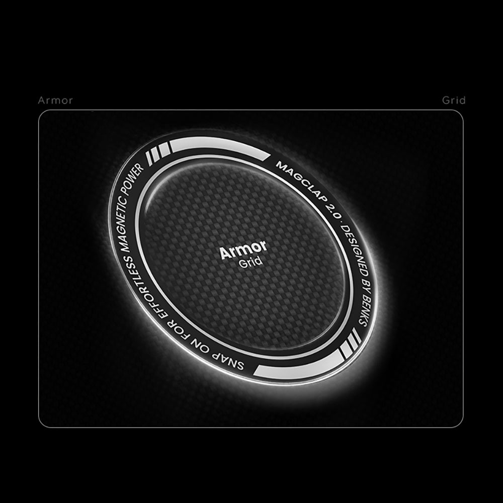 Apple iPhone 17 Air Kılıf M-Safe Şarj Özellikli Benks ArmorAir ArmorGrid Serisi Kevlar Kapak Mavi