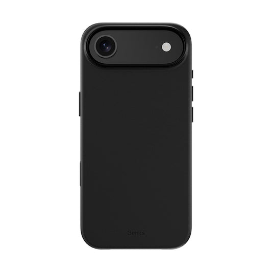 Apple iPhone 17 Air Case with M-Safe Charging Feature, Scratch Resistant Benks VitaPro Series PU Leather Cover Black 