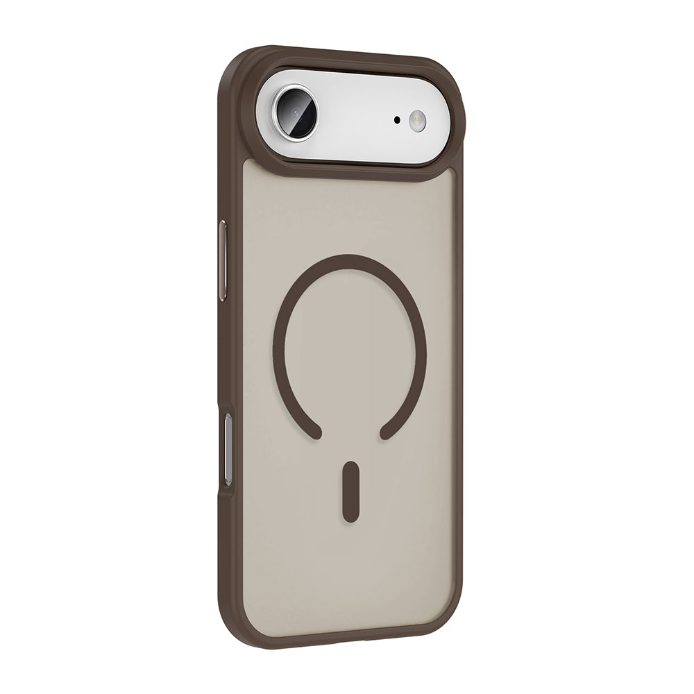 Apple iPhone 17 Air Case M-safe Charging Feature Matte Back Surface Zore Sio Cover Gray 