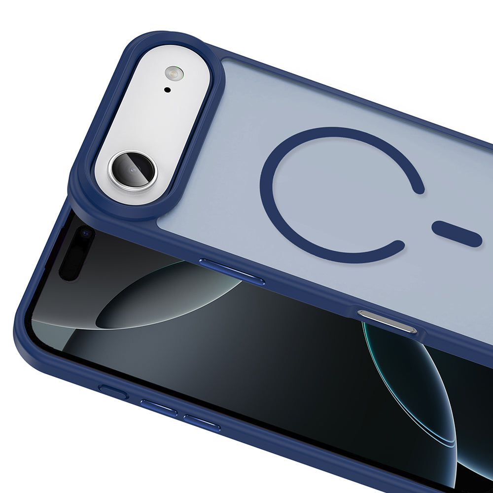 Apple iPhone 17 Air Case M-safe Charging Feature Matte Back Surface Zore Sio Cover Gray 