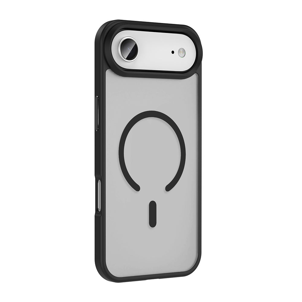 Apple iPhone 17 Air Case with M-safe Charging Function, Matte Back Surface, Zore Sio Cover, Black 