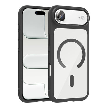 Apple iPhone 17 Air Kılıf M-Safe Şarj Özellikli Metal Kamera Çerçeveli Zore Tiko Kapak