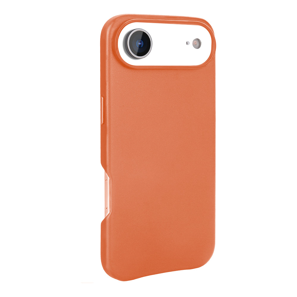 Apple iPhone 17 Air Case with M-safe Charging Function PU Leather Look Zore Cupra Cover Gray