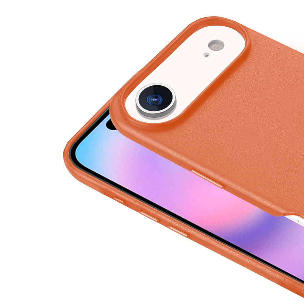 Apple iPhone 17 Air Case with M-safe Charging Function PU Leather Look Zore Cupra Cover Pink