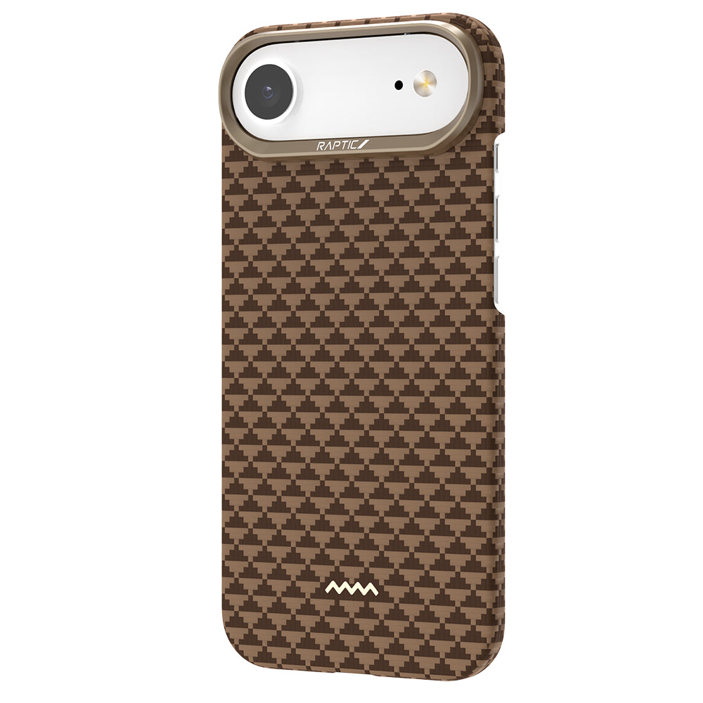 Apple iPhone 17 Air Kılıf M-safe Şarj Özellikli Raptic Aramid Skin Origin Serisi Kapak Kırmızı