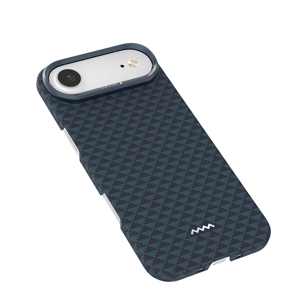 Apple iPhone 17 Air Kılıf M-safe Şarj Özellikli Raptic Aramid Skin Origin Serisi Kapak Kahverengi