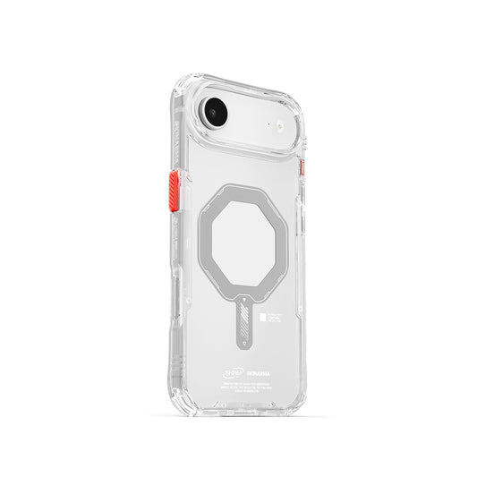 Apple iPhone 17 Air Case M-safe Charging Feature Transparent Airbag Design Skinarma Saido Mag-Charge Cover Transparent 