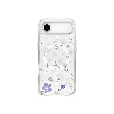 Apple iPhone 17 Air Case M-safe Charging Feature Transparent Back Surface Floral Coehl Amara Cover Lilac