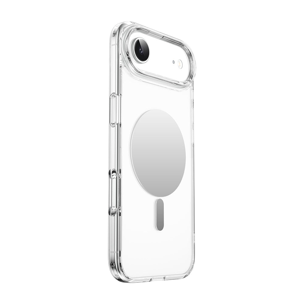 Apple iPhone 17 Air Kılıf M-safe Şarj Özellikli Wiwu MCC-701 Aynalı Pro Serisi Sert PC Kapak Şeffaf