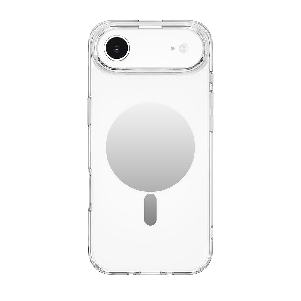 Apple iPhone 17 Air Kılıf M-safe Şarj Özellikli Wiwu MCC-701 Aynalı Pro Serisi Sert PC Kapak Şeffaf