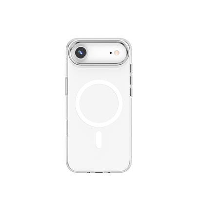 Apple iPhone 17 Air Kılıf M-safe Şarj Özellikli Wiwu YXK-208 Invisible Ultra Sert PC Kapak Şeffaf