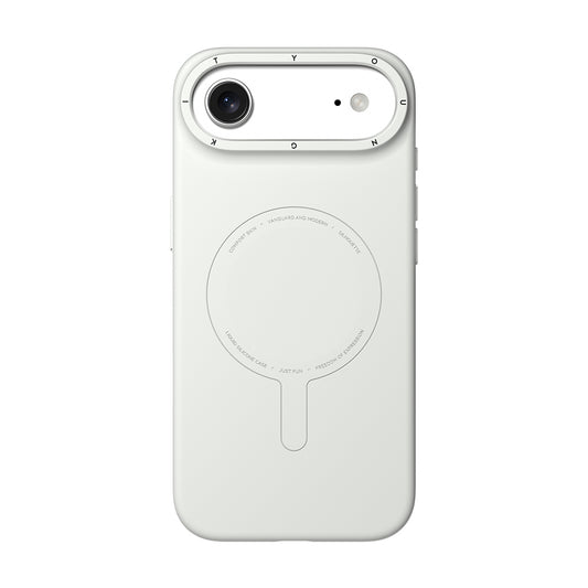 Apple iPhone 17 Air Kılıf M-Safe Şarj Özellikli Youngkit Morandi Serisi Kapak Gri