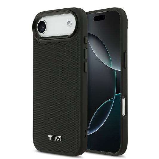 Apple iPhone 17 Air Kılıf TUMI M-safe Şarj Özellikli Deri Noktalı Dizayn Kapak