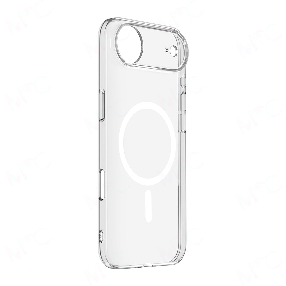 Apple iPhone 17 Air Case Zore M-safe Charging Transparent Camera Frame Porto Cover Transparent 