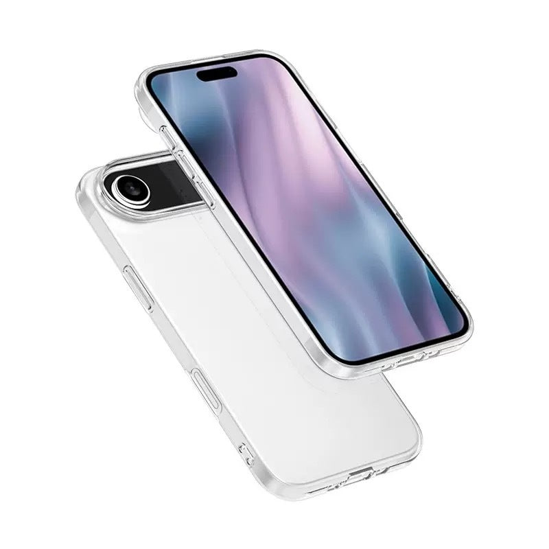Apple iPhone 17 Air Case Zore Super Silicone Cover Transparent