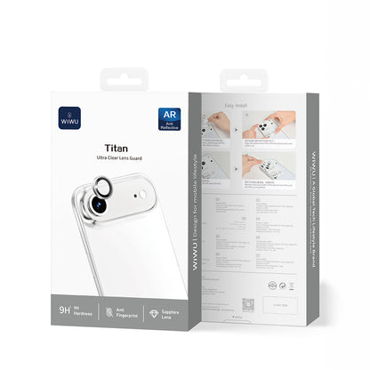 Apple iPhone 17 Air Wiwu LG-005 Falcon Anti Reflective Çizilmeye Karşı Dayanıklı Safir Kamera Lens Koruyucu Açık Mavi