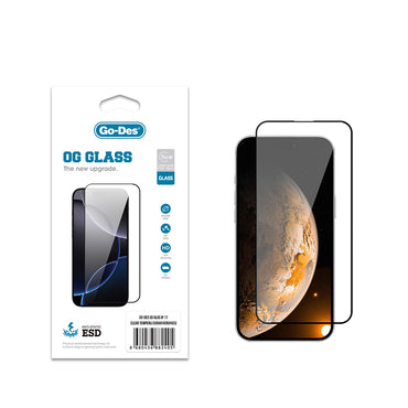 Apple iPhone 17 Go Des OG Glass Antistatic Tempered Glass Screen Protector Transparent