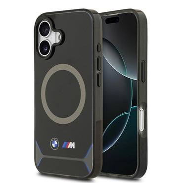 Apple iPhone 17 Kılıf BMW Orjinal Lisanslı M-safe Şarj Özellikli Metal Buton Tasarımlı IML Baskılı M Dizayn Kapak
