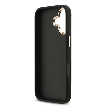 Apple iPhone 17 Kılıf Guess Orjinal Lisanslı 4G Büyük Metal Kamera Çerçeveli ve Logolu Glitter Kapak Gold