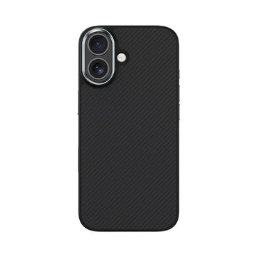 Apple iPhone 17 Kılıf Karbon Fiber M-safe Şarj Özellikli Benks Hybrid ArmorPro 600D Kevlar Kapak Siyah