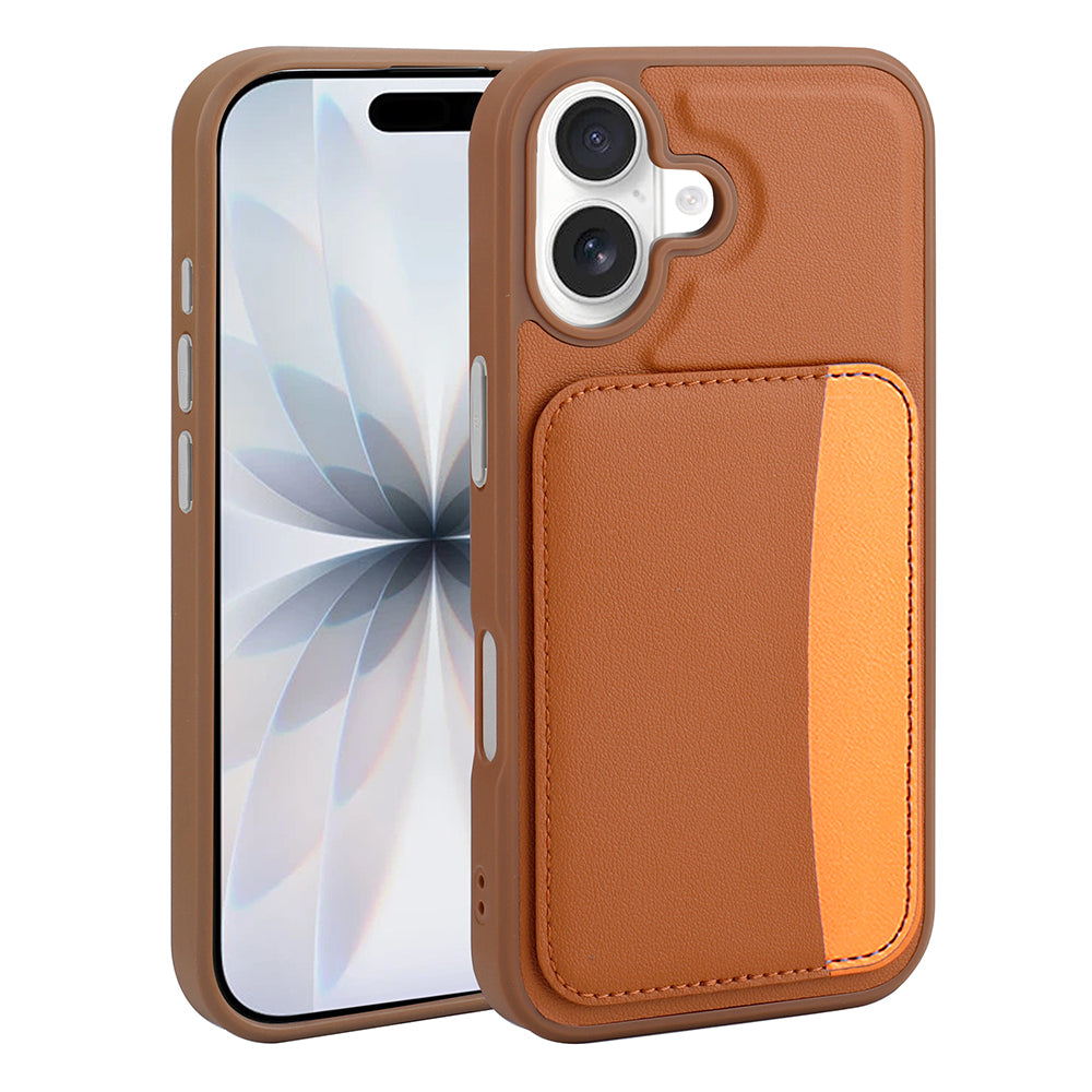 Apple iPhone 17 Kılıf Kartlıklı Zore X-Kart Silikon Kapak Koyu Gri