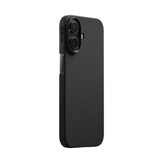 Apple iPhone 17 Case with M-safe Charging Feature 1500D Aramid Fiber Pitaka Ultra-Slim Classic Series Black-Grey Twill Cover Black-Grey