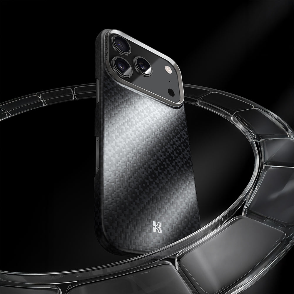 Apple iPhone 17 Kılıf M-Safe Şarj Özellikli Benks ArmorAir ArmorGrid Serisi Kevlar Kapak Mavi