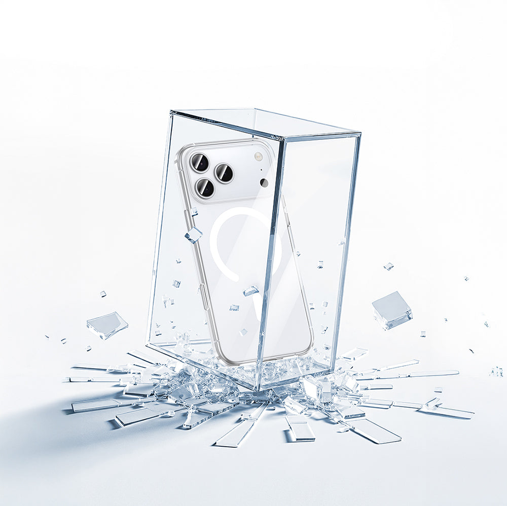 Apple iPhone 17 Kılıf M-safe Şarj Özellikli Benks Crystal Serisi Şeffaf Kapak Şeffaf