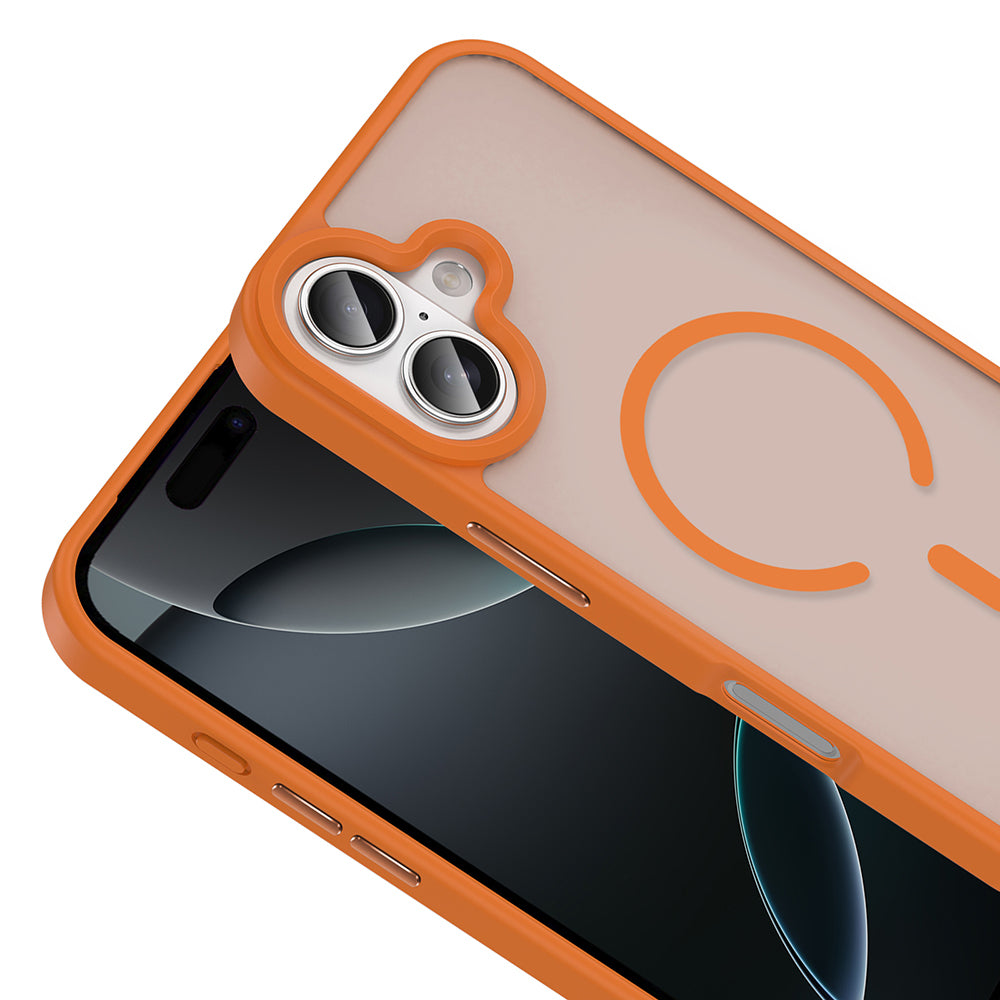 Apple iPhone 17 Kılıf M-safe Şarj Özellikli Mat Arka Yüzey Zore Sio Kapak Siyah