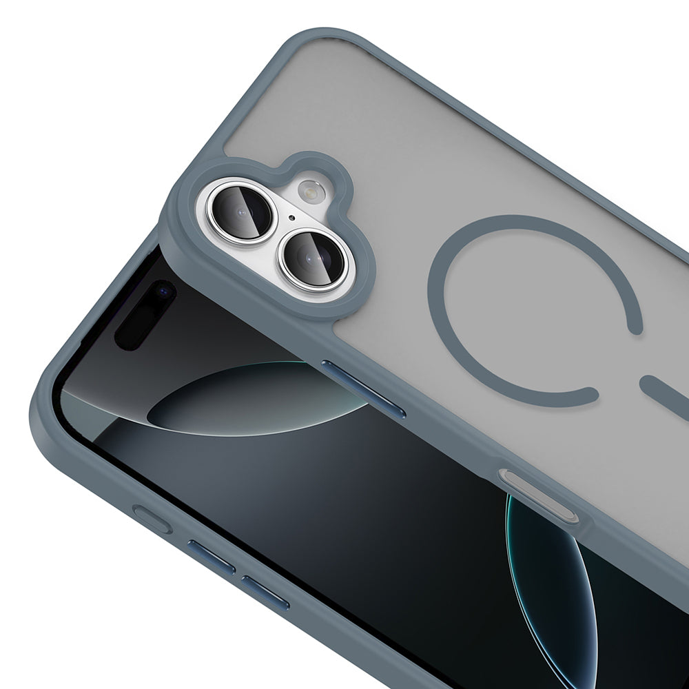 Apple iPhone 17 Case M-safe Charging Matte Back Surface Zore Sio Cover Orange 