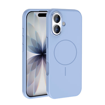 Apple iPhone 17 Kılıf M-Safe Şarj Özellikli Metal Kamera Çerçeveli Zore Edi Silikon Kapak Titanyum-Gri