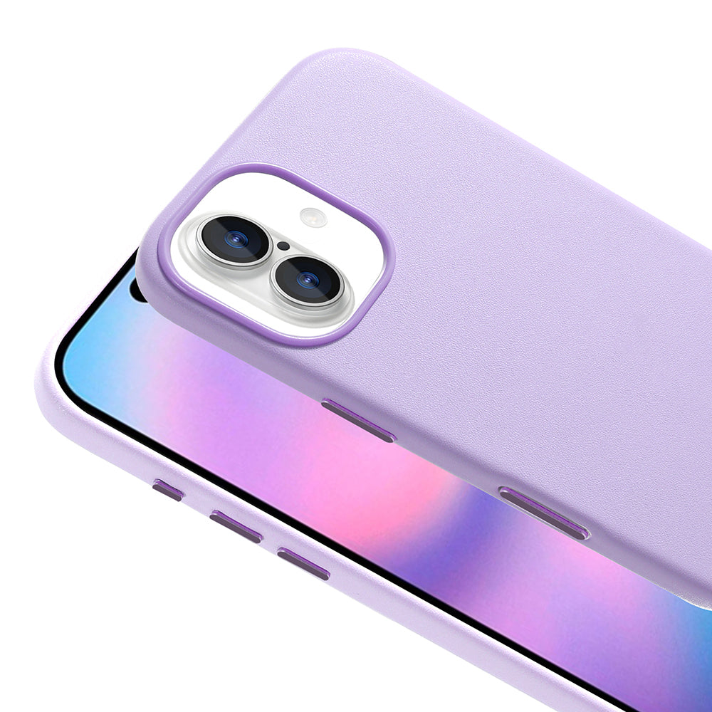 Apple iPhone 17 Case with M-safe Charging Function, PU Leather Look Zore Cupra Cover Pink