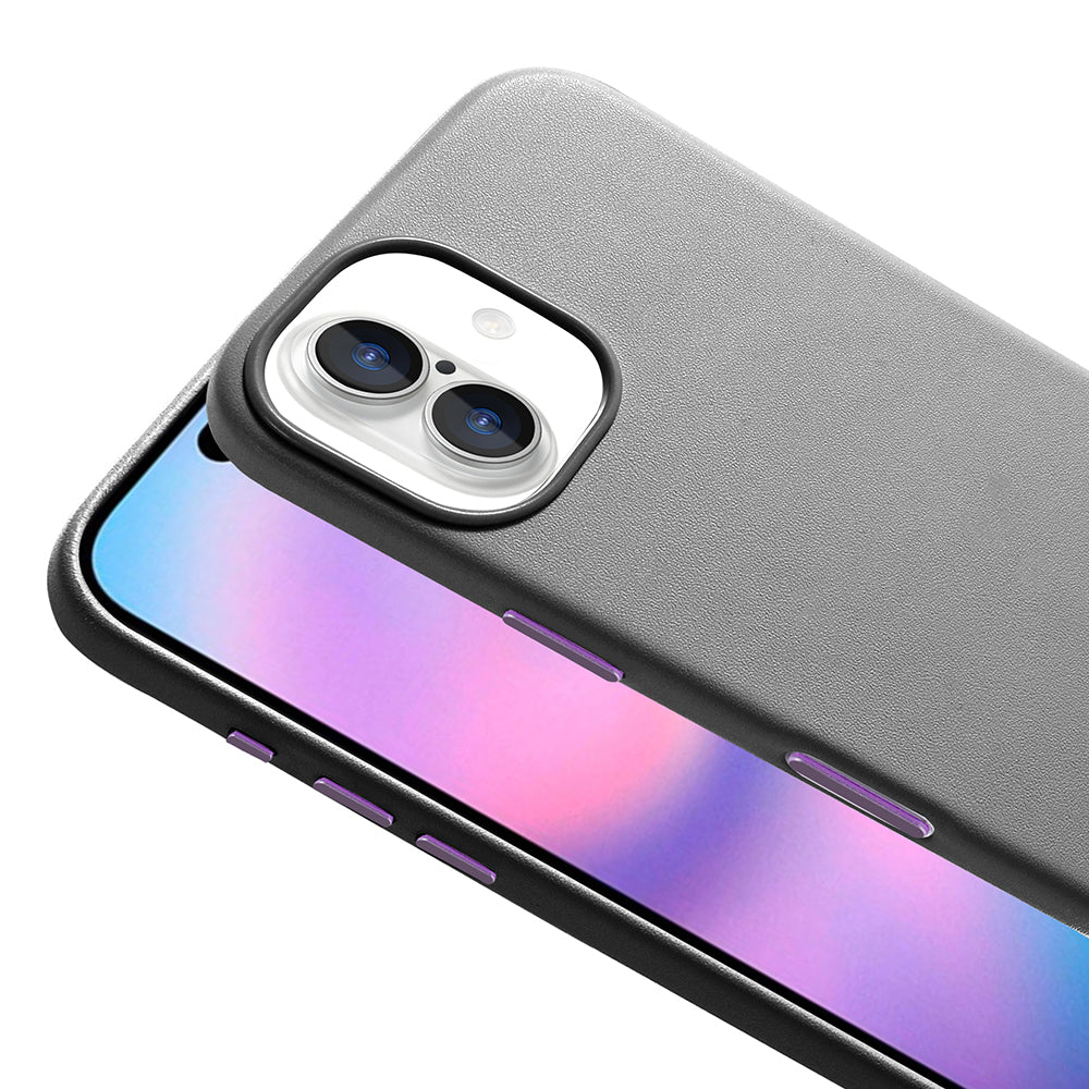 Apple iPhone 17 Case with M-safe Charging Function, PU Leather Look Zore Cupra Cover Pink